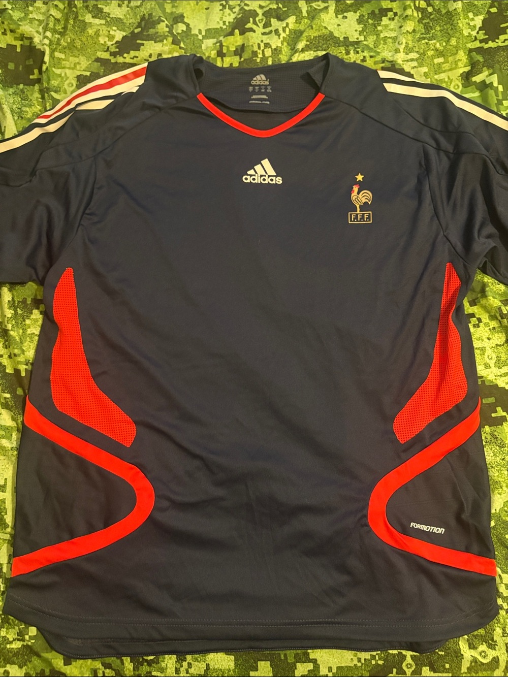 Adidas France National Soccer 2010 Team World Cup Training Jersey